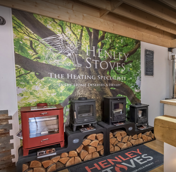 Interior of the N.E Stoves showroom