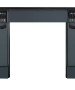 Athena Black Granite Stone Mantelpiece