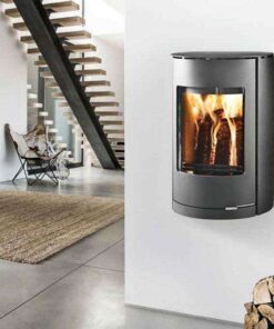 Westfire Uniq 36 Wall Hung SE Wood Burning Stove (Closed Combustion Adapter Included)